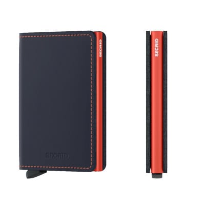 SECRID Slimwallet Matte Night Blue/Orange